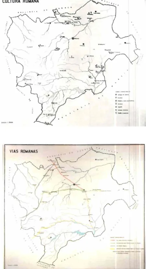 45. Gráfico de vías romanas 