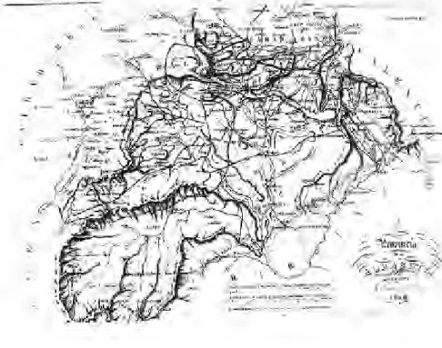 Mapa de  la  Provincia de  Albacete 