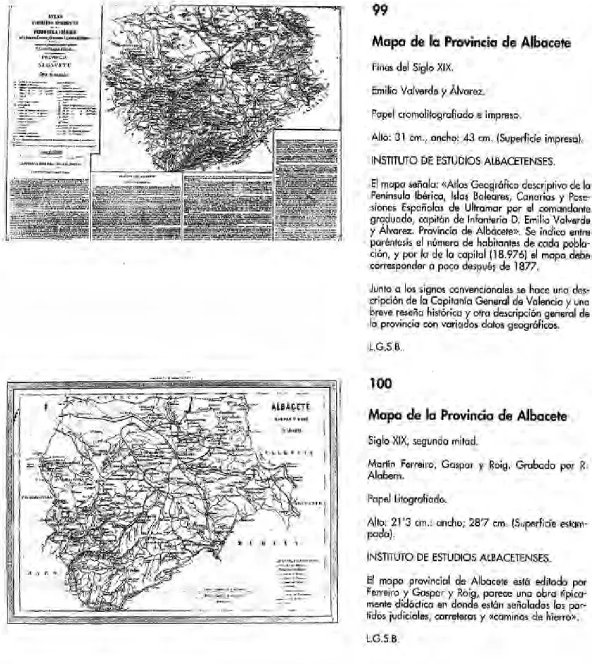 Mapa  de  la  Provincia de Albacete 