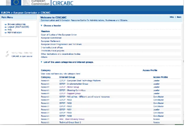 Figure 29 – Screen capture of the CIRCAbc webpage (March 2015) 