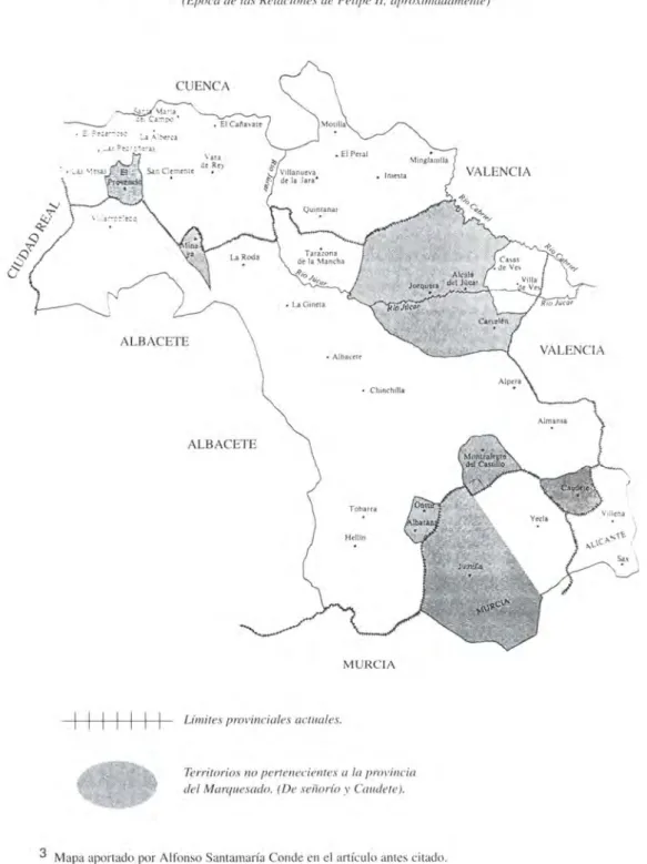 MAPA DEL MARQUESADO DE VILLENA A FINALES DEL XVI3 