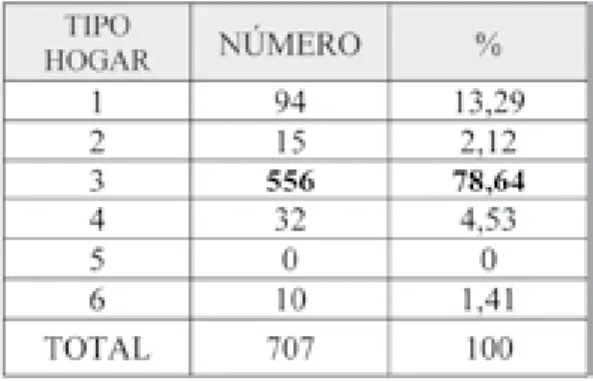 TABLA 1. ESTRuCTuRA DEL hOgAR (BOgARRA y ELChE DE LA  SIERRA, 1752)