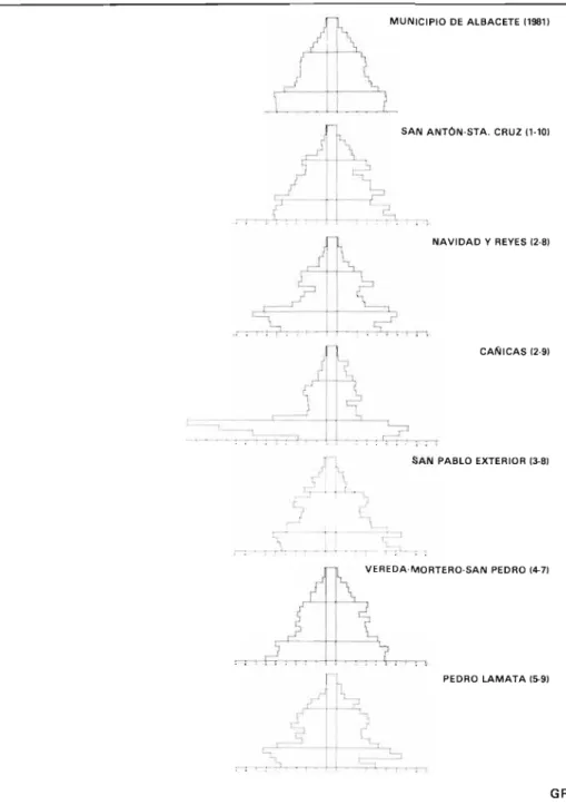 GRÁFICO  PIRÁMIDES DE POBLACIÓN DEL MUNICIPIO 