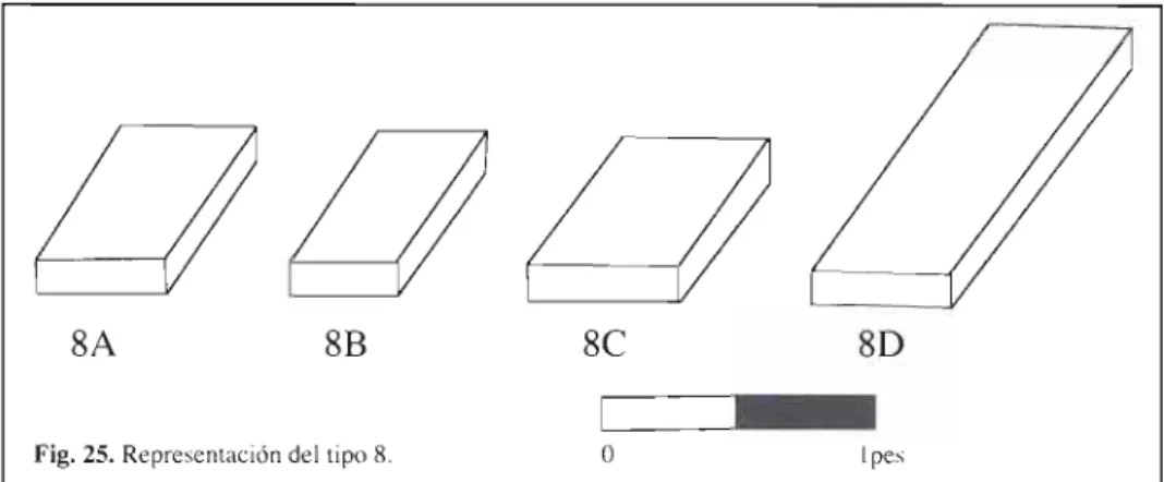 Fig. 25. Representación del tipo 8.  0  1 pes 