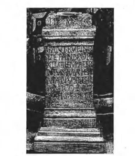 Fig. 3.  Epígrafe de Lucio Antonio Rufino. 