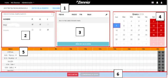 3. Cuadro de resumen de selección clickable, con botón para añadir la selección que tengamos guardada
