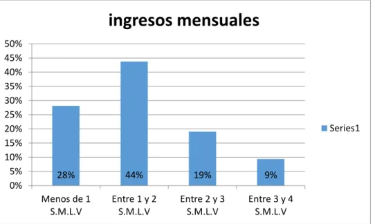 Figura 13. Ingresos mensuales 