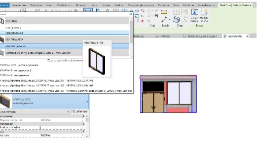 Figura 13. Modelado de ventanas y puertas 