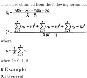 Table 3 — Calibration experiment for line-spacing