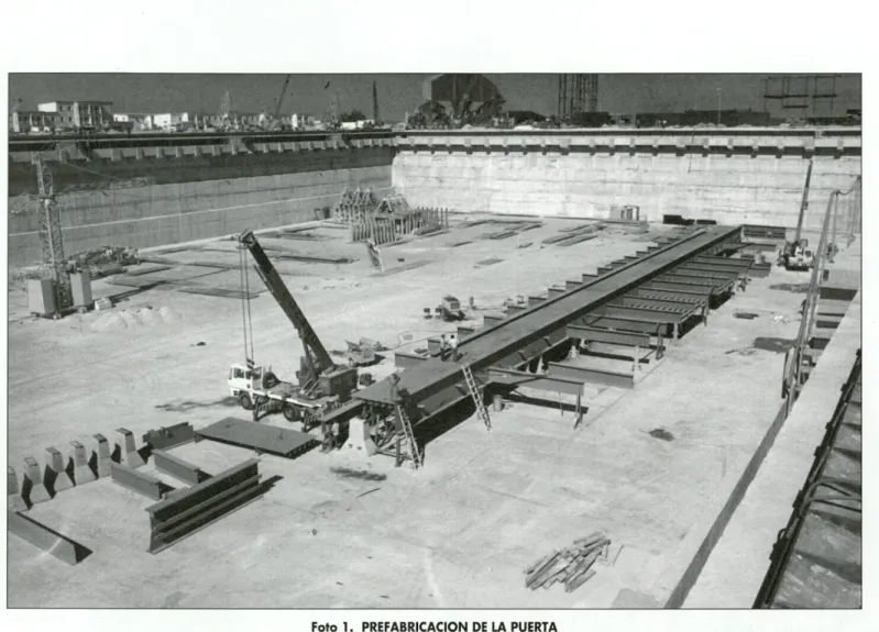 Foto 1. PREFABRICACION DE LA PUERTA 