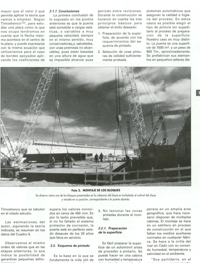 Foto 2. MONTAJE DE LOS BLOQUES 