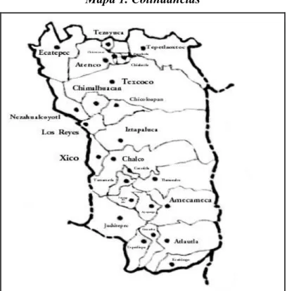 Mapa 1. Colindancias  