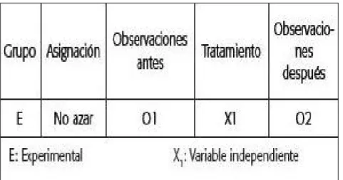 Figura 20. Diseño pre experimental. 