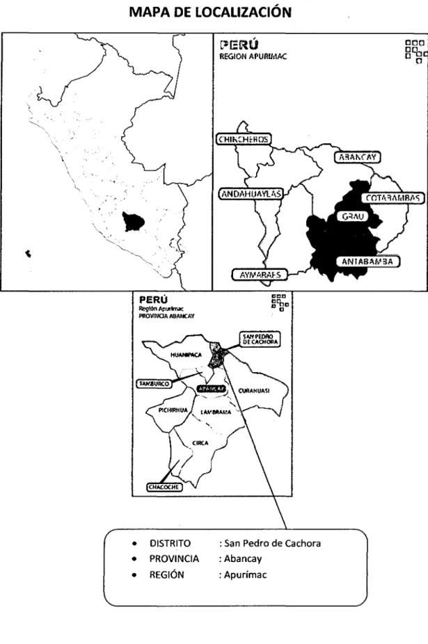 MAPA DE  LOCALIZACIÓN 
