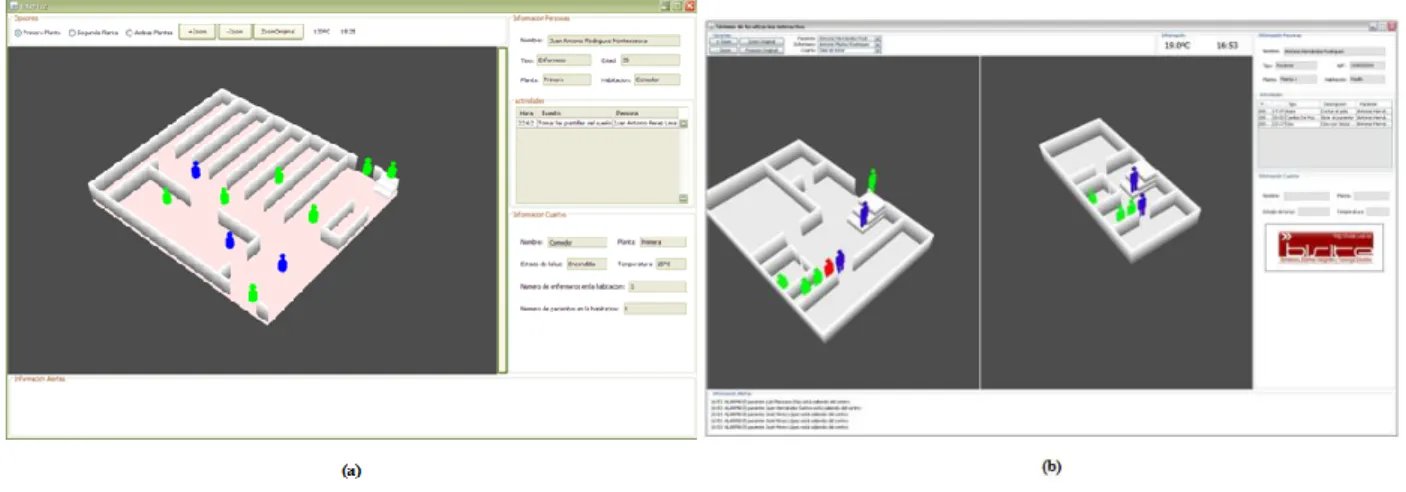 Fig. 9.  (a) ALZ-MAS main user interface; (b) ALZ-MAS V.2 main user interface 