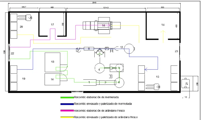 Ilustración 37. Layout de área productiva 