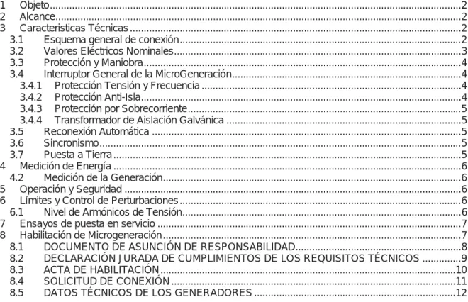 TABLA DE CONTENIDO 