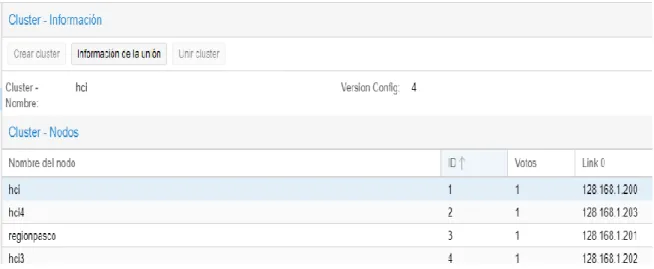 Figura 7. Servidor virtualizado – Cluster. 