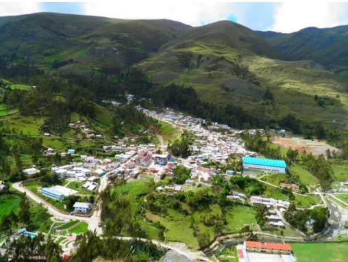 Fig. 4 Vista panorámica del distrito de Ticlacayan  1.3.  Formulación del problema 