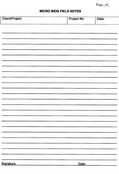 Fig. 2.1. An example of field notes.