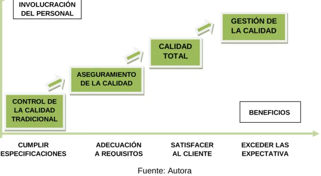 Figura 2: Evolución de la calidad 