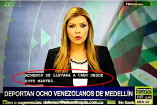 Figura 4. Closed caption en Teleantioquia.