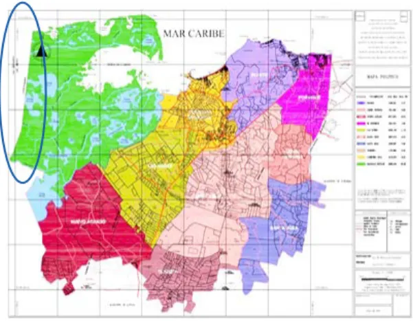 Imagen 2: Mapa político del departamento de Córdoba, 2003. 