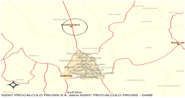 Figura 23. Macrolocalización del proyecto COLPESCAR 