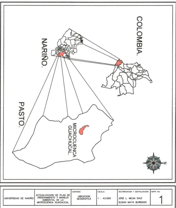 Figura 1. Localización geográfica de la microcuenca.