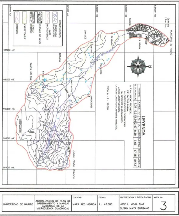 Figura 3. Mapa red hidrográfica.