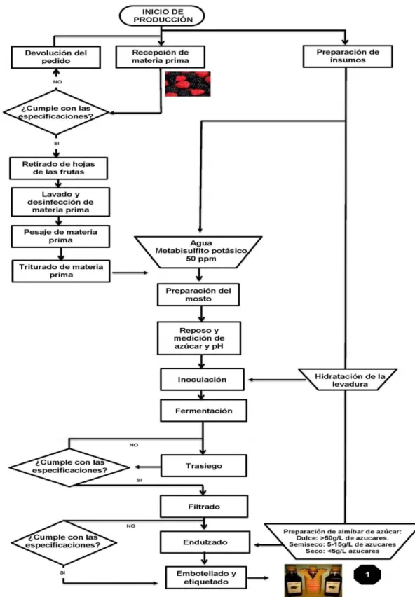 Figura 12. Flujograma del proceso operación.  