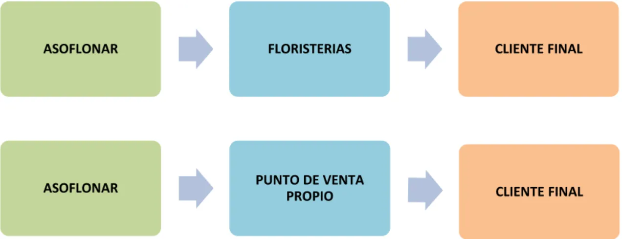Figura 6. Canales de distribución a implementar 