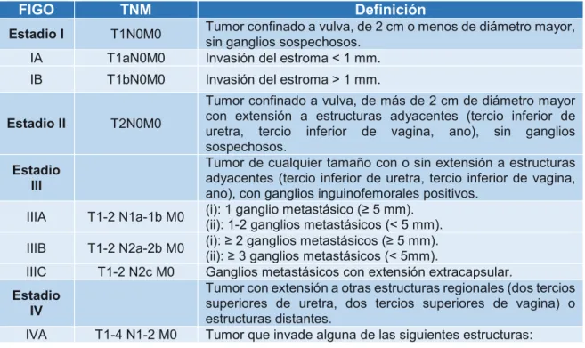 FIGO TNM Definición