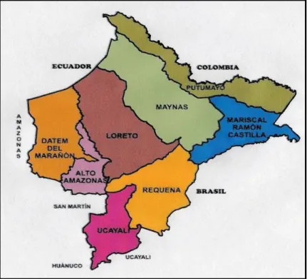 Figura 1.  Mapa de Loreto 