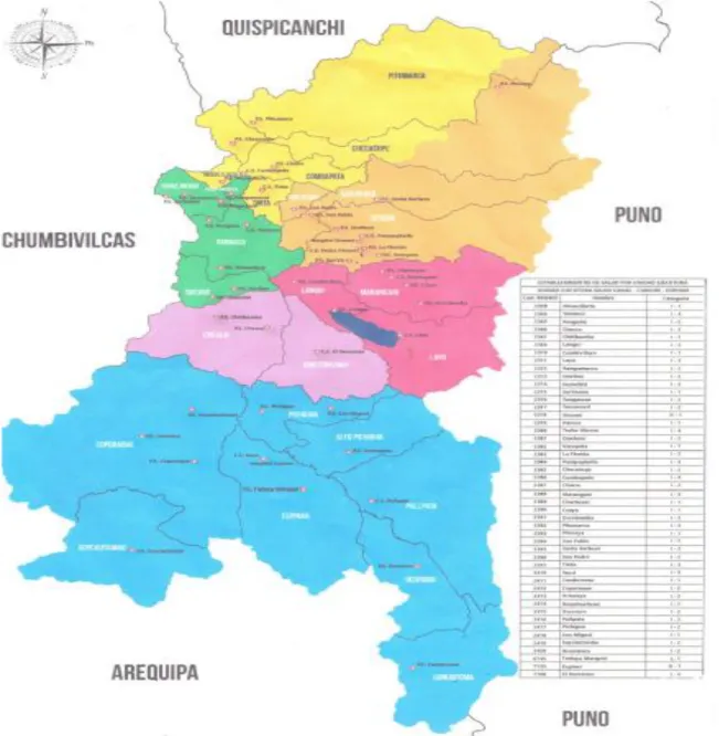 Mapa geográfico de la Ubicación de la U.E. 401 SCCE. 