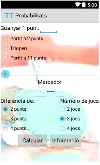 Figura 5.2: Aspecte gr` aﬁc
