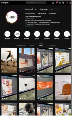 Figura 4 : referencias empresa  Luanstudio