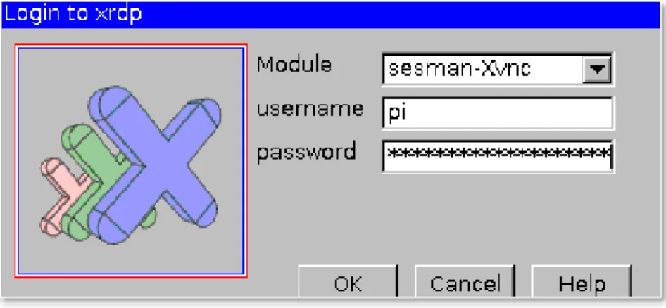 Fig. 2.14. Login de XRDP. 