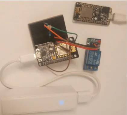 Fig. 3.4. Comunicación y estado sleep del ESP8266. 