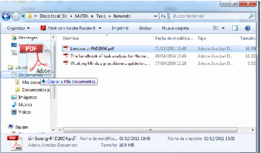 Figura 2-5 Ejemplo de interacción basada en la manipulación directa 
