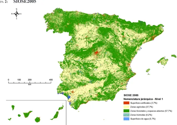mapa 2:       SIOSE2005