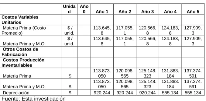 Cuadro 20. Proyecciones financieras (continuación) 