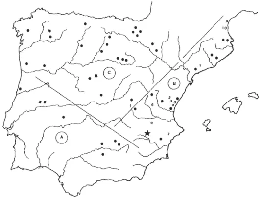 8.3.5. Mapa con la distribución de Karos y  derivados 