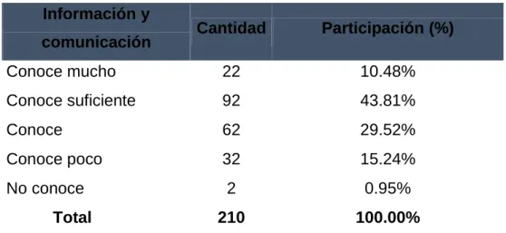 Figura 5: Información y Comunicación 