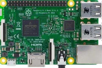 Figura n°13.  Placa Raspberry Pi 