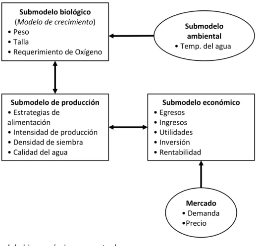 Figura 3. Modelo bioeconómico conceptual. 
