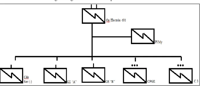 Fig 10 Organización del B Op Electron 601. 