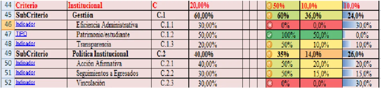 Figura  7. Criterio Institucional