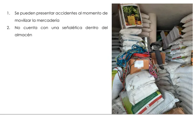 Tabla 6. Existencias en el inventario. 
