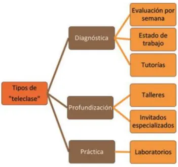 Figura 5.  Tipos de teleclase 